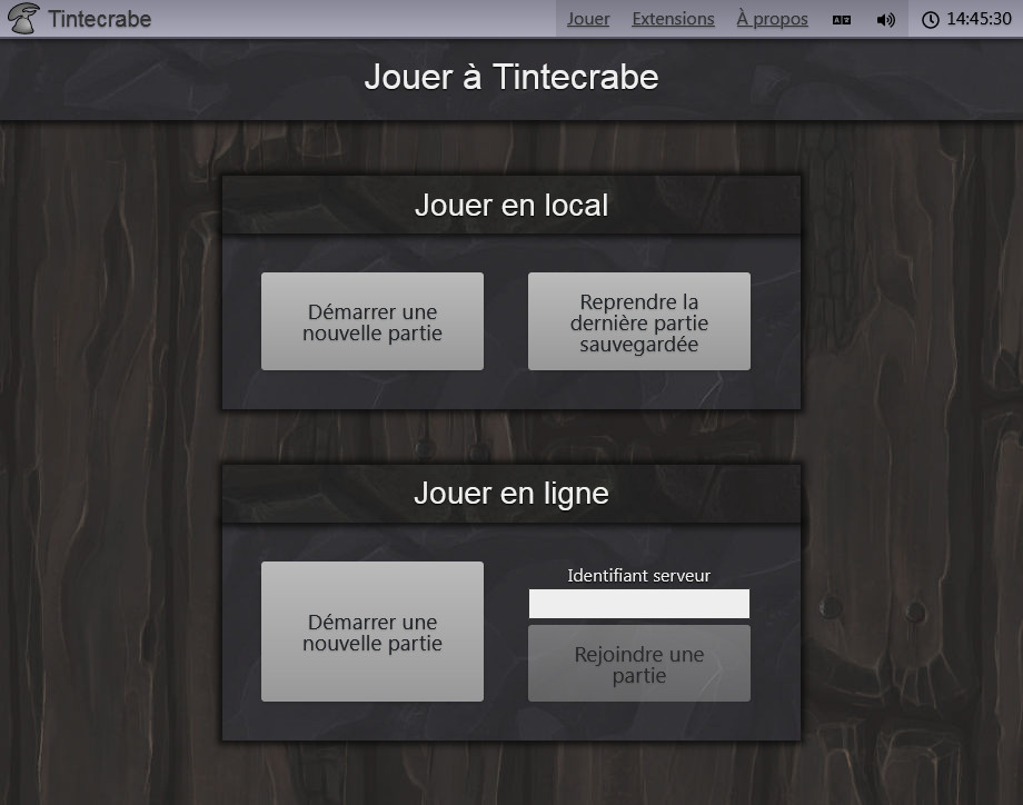 Tintecrabe - page d'accueil