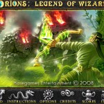 Orions: Legend of Wizards - le menu principal