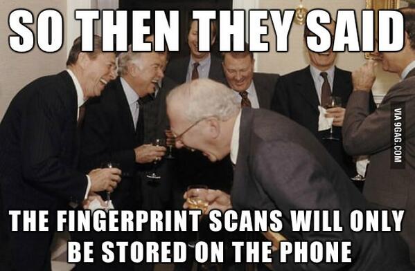 Les empreintes digitales seront exclusivement stockées sur le téléphone ! #OnYCroit